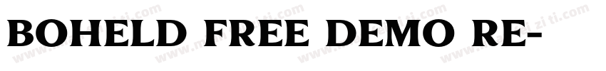 Boheld Free DEMO Re字体转换